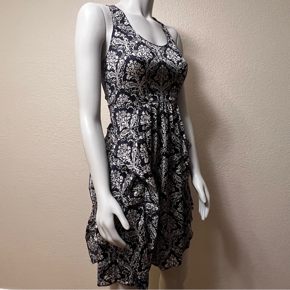 Anthropologie Lili’s Closet Blue Azar Racerback Sleeveless Ruffle Dress - Picture 4 of 14